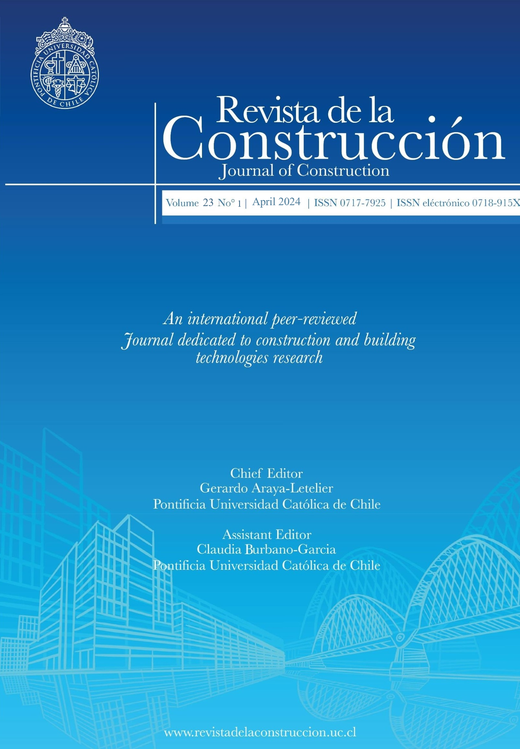					View Vol. 23 No. 1 (2024): Revista de la Construcción. Journal of Construction
				